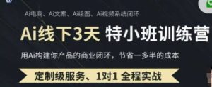 AI实战培训第20-21期线下推广,0基本家庭保姆级实例教程,3月全新梳理,营销获客、降低成本、打造出超级个体-创业资源网