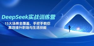 DeepSeek实战演练夏令营,15大场景全面覆盖,教你如何高效率提高初入职场与生存技能-创业资源网