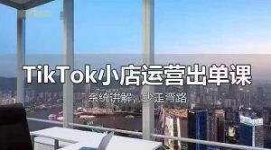 TikTok小商店经营开单课,从开实体店选款、经营开单、安排发货资金回笼,开展全过程解读-创业资源网