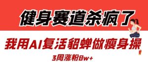 健身赛道杀疯了?我用AI复活貂蝉做瘦身操,3周涨粉8W-创业资源网