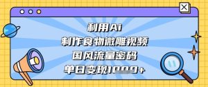 运用Ai烹饪食物微刻短视频,国韵总流量登陆密码,单日转现多张-创业资源网