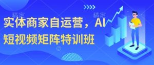 实体商家自运营,AI自媒体矩阵训练营-创业资源网