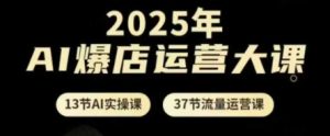 2025年AI爆店运营大课,13节AI实操课+37节流量运营课-创业资源网
