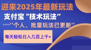 2025支付宝钱包分为全新游戏玩法、一部手机、新手轻轻松松日收好几百＋-创业资源网