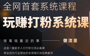 2025领域首套房各大网站示范区磨粉系统软件神课，做流量做离钱最近的事，一套初学者入门磨粉引流方法必不可少课-创业资源网