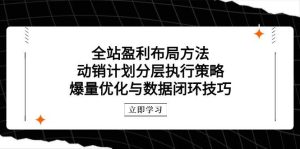 整站赢利合理布局方式:促销方案分层次执行策略,爆量优化与数据闭环方法-创业资源网