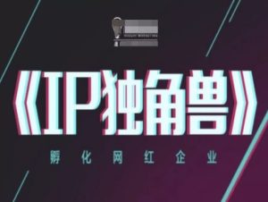 IP独角兽企业，卵化网络红人公司，ip实例教程-创业资源网
