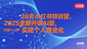 28天小红书的夏令营,2025升级版AI版,打造个人IP,实现个人商业化的-创业资源网