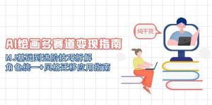 AI绘画多赛道变现指南:MJ基础到进阶技巧拆解,角色统一+风格迁移应用指南-创业资源网