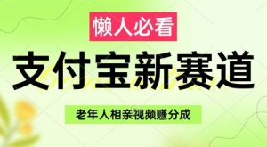 支付宝新赛道,利用老年人相亲视频,挣分成收益,轻松月入过W,操作简单-创业资源网