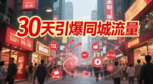 30天点爆同城网总流量:团购价篇 认知能力篇 总流量篇 客人篇 大咖篇 老总人物关系IP篇 投流篇-创业资源网