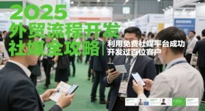 2025外贸出口流程开发设计社交媒体攻略大全,运用完全免费社交媒体服务平台成功开发过数百位顾客-创业资源网