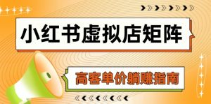 小红书的虚似店引流矩阵,AI进货/手记狂怼/选款运送/自动发卡密,高客单价躺着赚钱手册-创业资源网