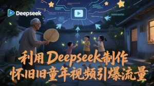 运用Deepseek制做复古童年视频引爆流量-创业资源网