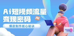Ai自媒体流量登陆密码,爆品制做关键窍门,120万实例深度解读-创业资源网