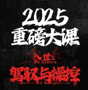 2025重磅消息大课，入世出世2，掌控和控制-创业资源网