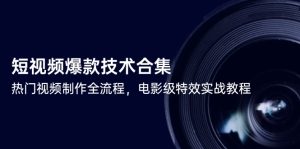 小视频爆品技术性合辑,热点视频制做全过程,影片级动画特效实战演练实例教程-创业资源网