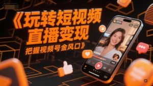 轻松玩短视频带货转现,掌握微信视频号金出风口-创业资源网