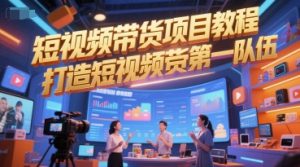 短视频带货项目教程，打造短视频带货第一队伍-创业资源网