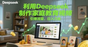 利用Deepseek制作家庭教育视频，引爆流量，日入几张-创业资源网