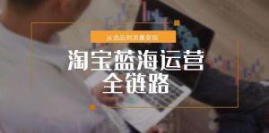 淘宝蓝海运营全链路,从选品到流量变现,小类目突围完整方案-创业资源网