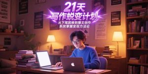 21天写作蜕变计划,从下笔困难到爆文创作,系统掌握变现方法论-创业资源网