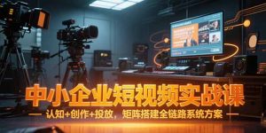 中小企业短视频实战课,认知+创作+投放,矩阵搭建全链路系统方案-创业资源网