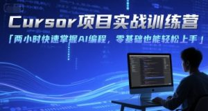 Cursor项目实战训练营,两小时快速掌握AI编程,零基础也能轻松上手-创业资源网