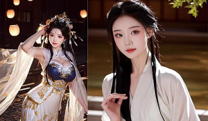 AI绘画古代国风写实人物设计服饰高清壁纸图片素材-创业资源网