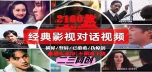 电影经典片段励志情感影视镜头对话混剪素材抖音自媒体剪辑短视频-创业资源网