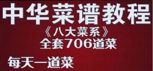 706道中国八大菜系烹饪菜谱大全家常菜学做菜视频教程教学厨师炒菜素材-创业资源网