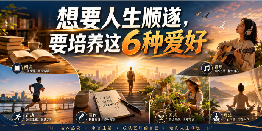 公众号付费文章：想要人生顺遂，要培养这6种爱好-创业资源网