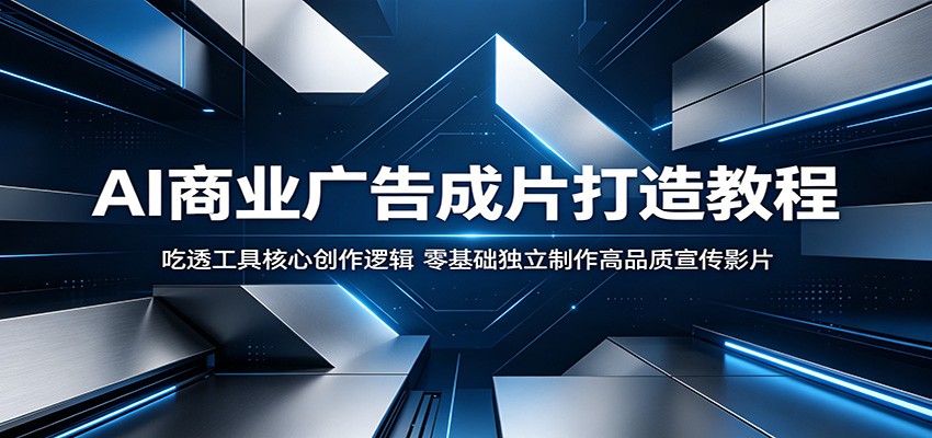 AI商业广告成片打造教程：吃透工具核心创作逻辑，零基础独立制作高品质宣传影片-创业资源网