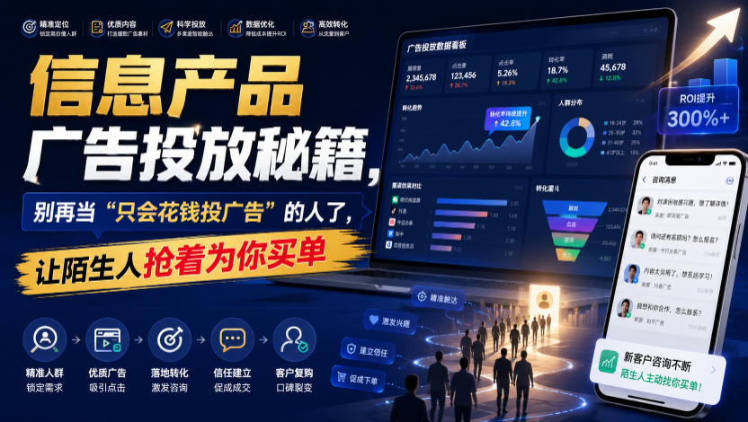 信息产品广告投放秘籍，别再当“只会花钱投广告”的人了，让陌生人抢着为你买单【原创双语字幕】-创业资源网