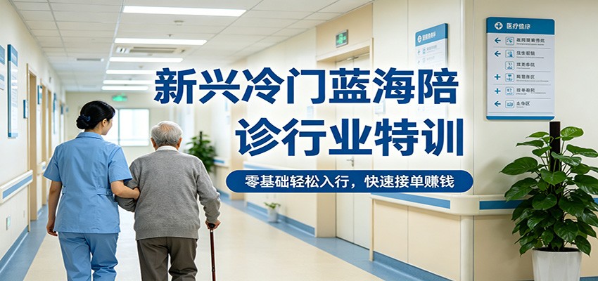 新兴冷门蓝海陪诊行业特训，零基础轻松入行，快速接单赚钱-创业资源网