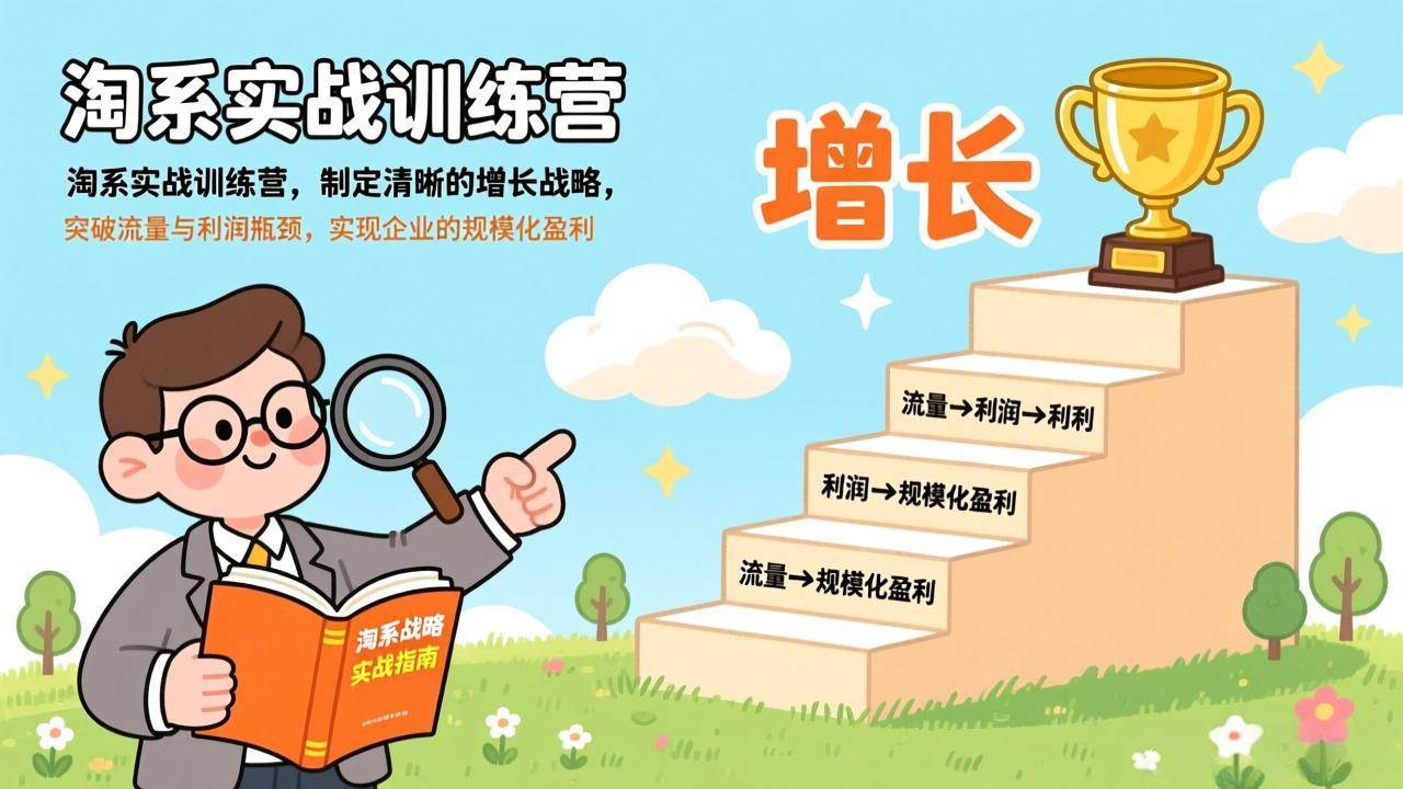 （17325期）淘系实战训练营(更新)，制定清晰的增长战略，突破流量与利润瓶颈，实现企业的规模化盈利-创业资源网