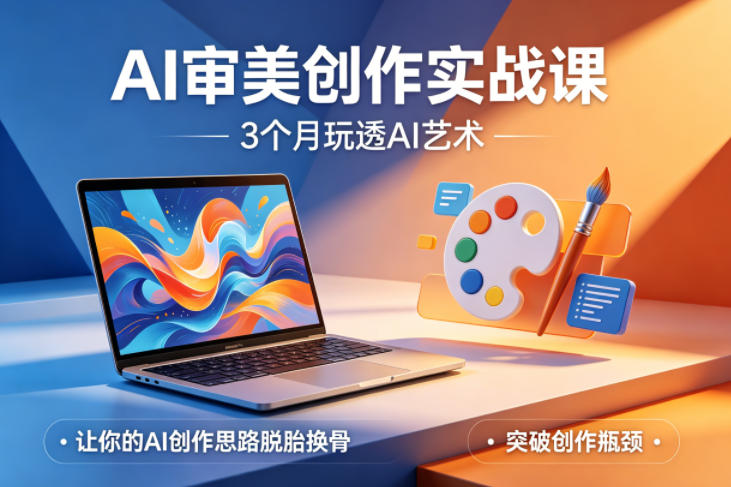 AI审美创作实战课，3个月玩透AI艺术，让你的AI创作思路脱胎换骨，突破创作瓶颈（更新0617）-创业资源网