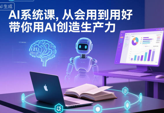 AI系统课，从会用到用好，带你用AI创造生产力-创业资源网