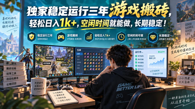 三款AI自动化游戏,日入千元,长期稳定,毫无保留的全部教给你! 三款AI自动化游戏,日入千元,长期稳定,毫无保留的全部教给你!