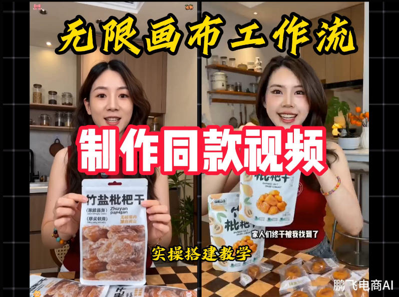 无限画布工作流一键复刻爆款带货视频，实操搭建，操作简单-创业资源网