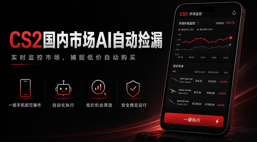 游戏市场AI自动监控，实时检测差价捡漏，简单轻松，日入300+【揭秘】-创业资源网