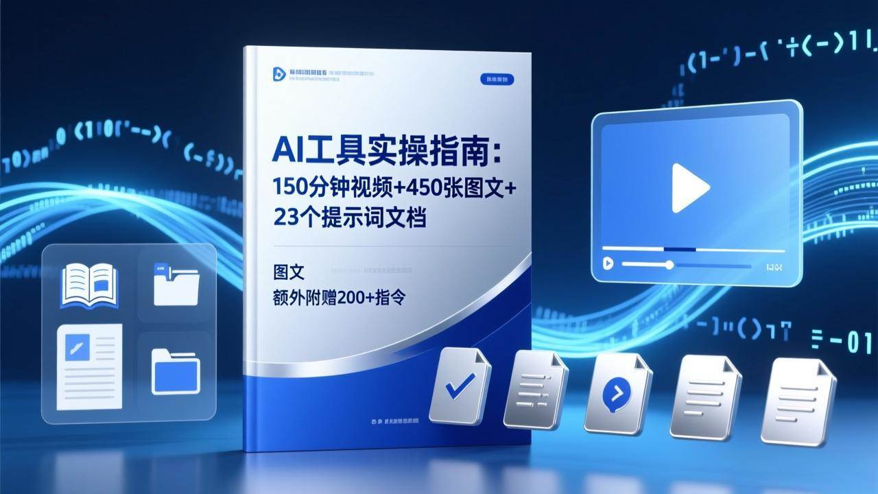 (17504期)AI工具实操指南:150分钟视频+450张图文+23个提示词文档,额外附赠200+指令 (17504期)AI工具实操指南:150分钟视频+450张图文+23个提示词文档,额外附赠200+指令