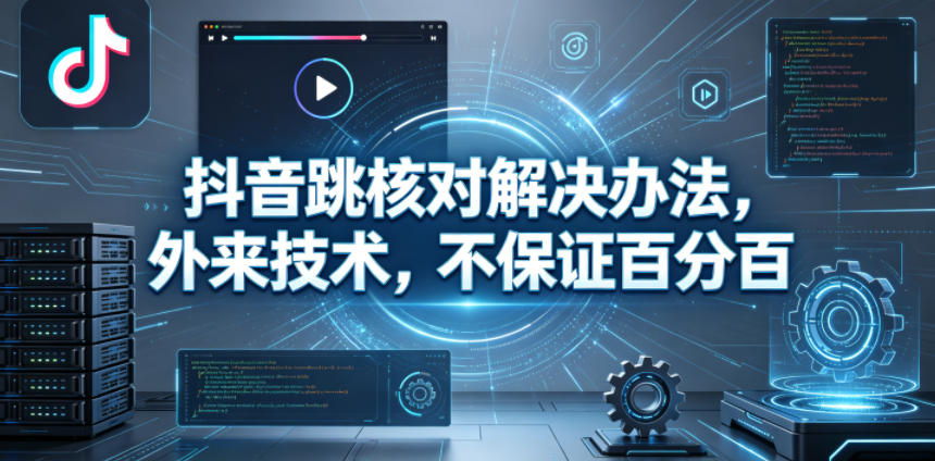 抖音跳核对解决办法，外来技术，不保证百分百-创业资源网
