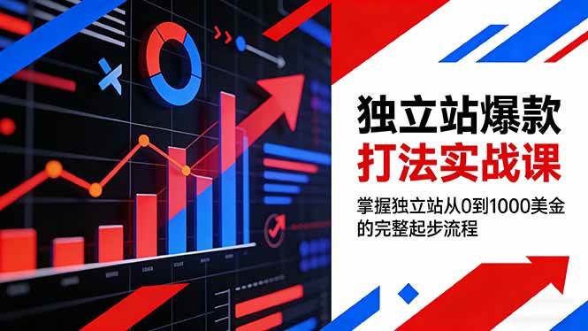 （17322期）独立站爆款打法实战课，掌握独立站从0到1000美金的完整起步流程-创业资源网