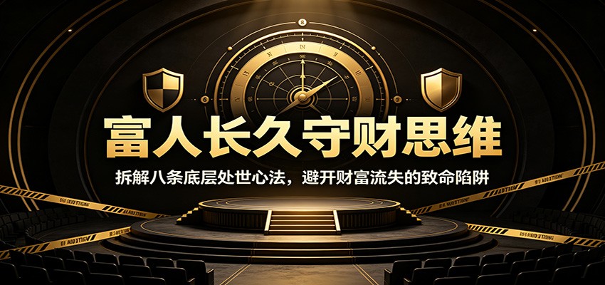 富人长久守财思维：拆解八条底层处世心法，避开财富流失的致命陷阱-创业资源网
