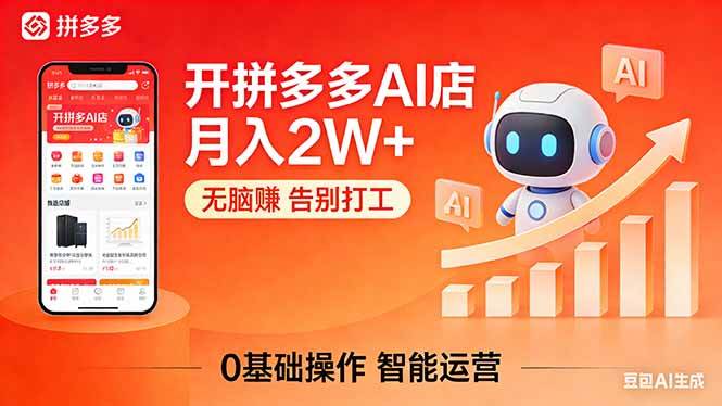 (17947期)开一家拼多多AI店,月入2W+,无脑赚,告别打工,附SOP手册 (17947期)开一家拼多多AI店,月入2W+,无脑赚,告别打工,附SOP手册