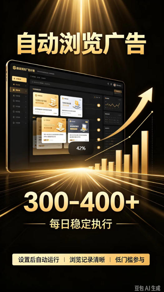 自动浏览广告计划，0门槛副业，日入300-400，躺賺稳定风口项目，无需人工操作，解放双手【揭秘】-创业资源网