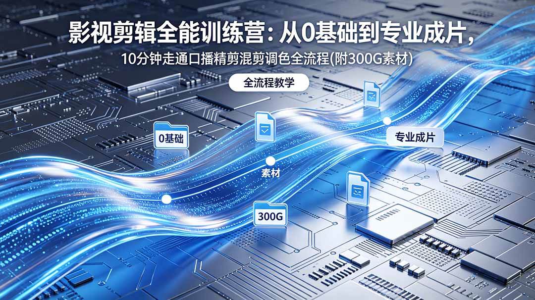 (18664期)2026影视剪辑全能实战课|0基础到专业成片,全流程教学,高清带300G素材 (18664期)2026影视剪辑全能实战课|0基础到专业成片,全流程教学,高清带300G素材