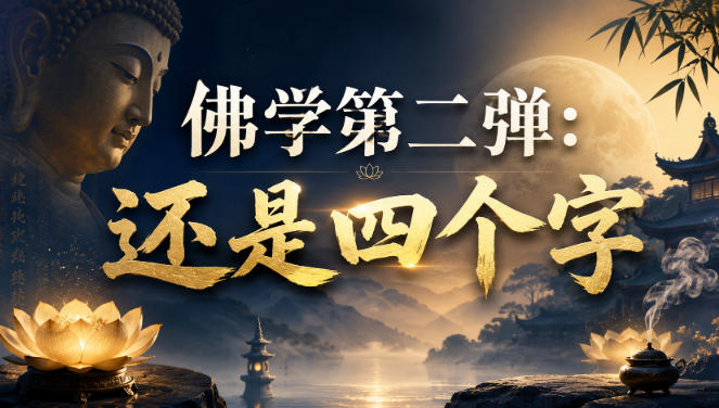付费文章：佛学第二弹：还是四个字-创业资源网