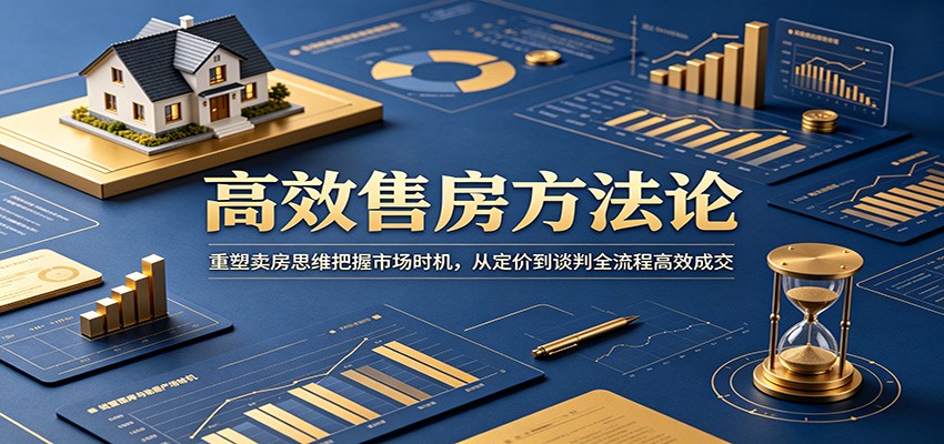 高效售房方法论：重塑卖房思维把握市场时机，从定价到谈判全流程高效成交-创业资源网
